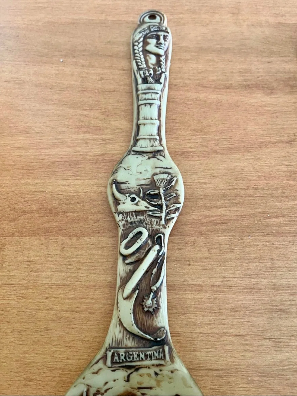 Vintage Argentina Gaucho Large Decorative Wall Hanging Spoon & Fork, Resin ⚠️